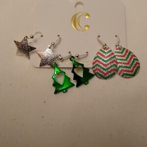 Holiday  earrings for pierced ears. NEW hypoallergenic